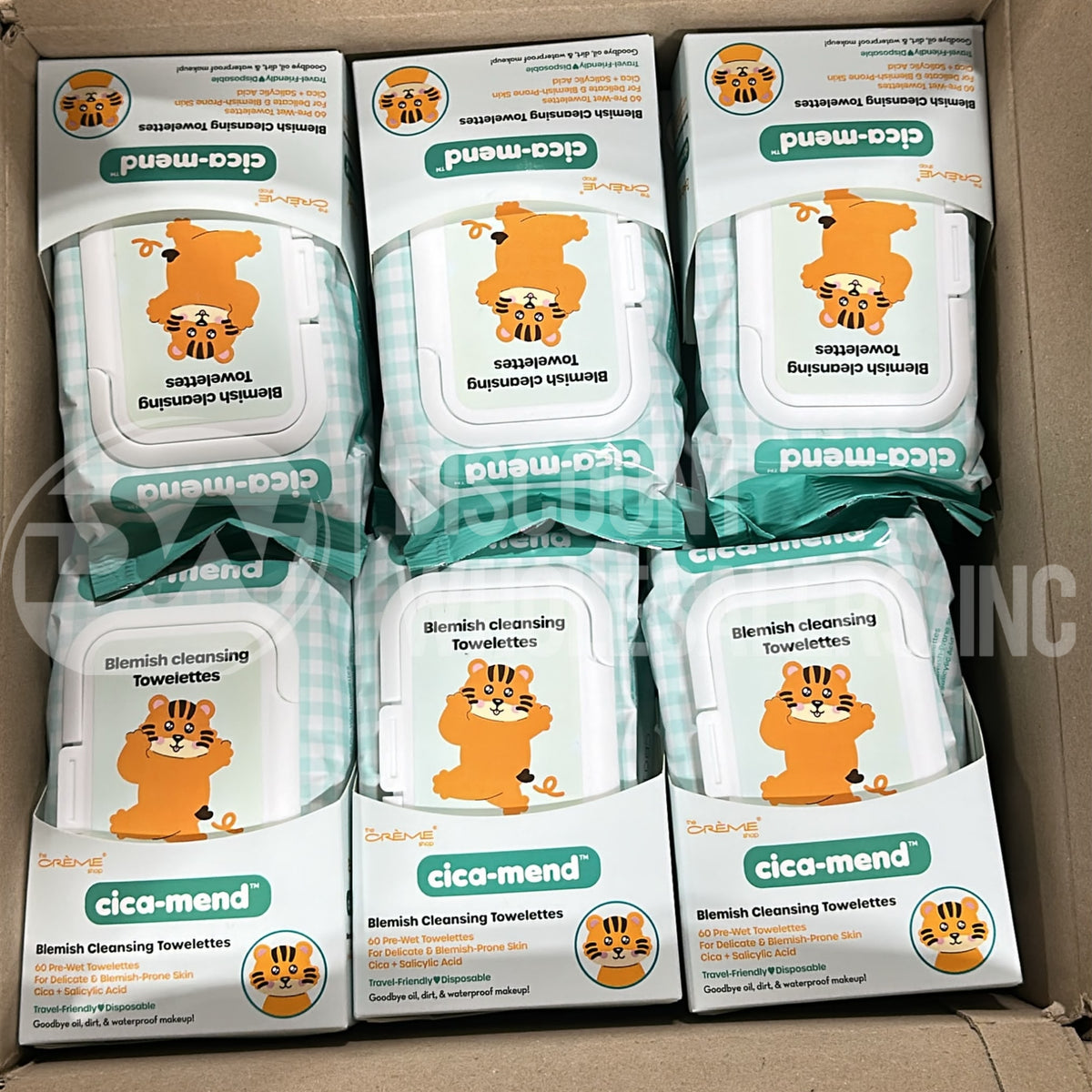 The Crème Shop Cica-Mend Blemish Cleansing Towelettes 60 Count (108 Pcs Lot)