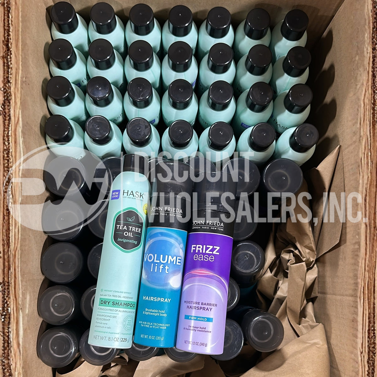 John Frieda Hair Spray And Hask Dry Shampoo Mix Different Sizes (55 Pcs Lot)