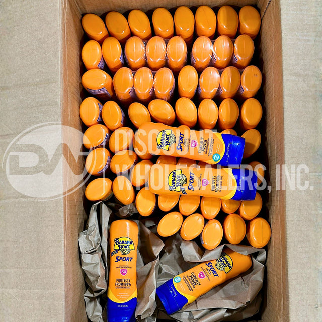 Banana Boat Sport SPF 50 Sunscreen Lotion, 8oz (73 Pcs Lot)