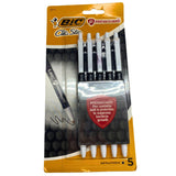 BIC Prevaguard Clic Stic Smooth Writing 5 Ball Pens/Medium 