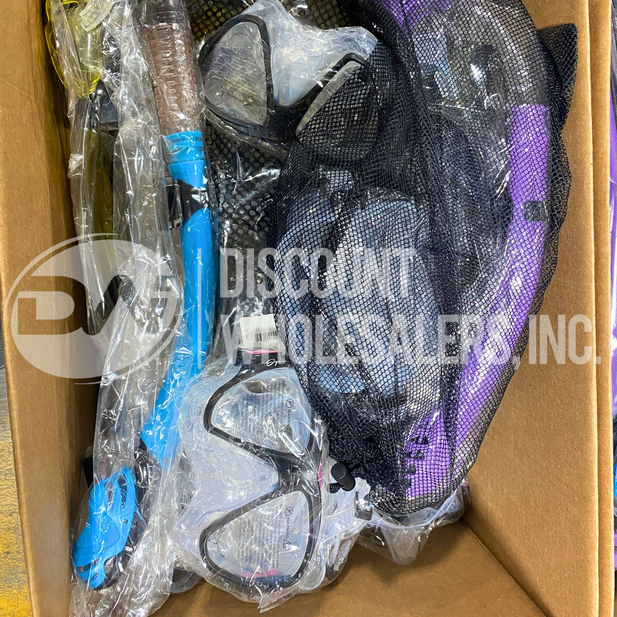 Snorkeling Mix- May Include Full Sets, Combos or Individual Pieces Assorted Colors (500 Pcs Per Pallet)
