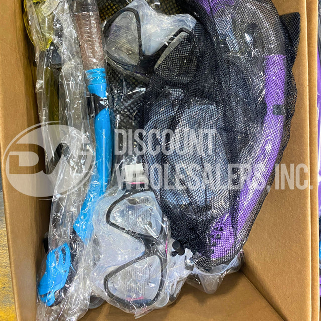 Snorkeling Mix- May Include Full Sets, Combos or Individual Pieces Assorted Colors (500 Pcs Per Pallet)