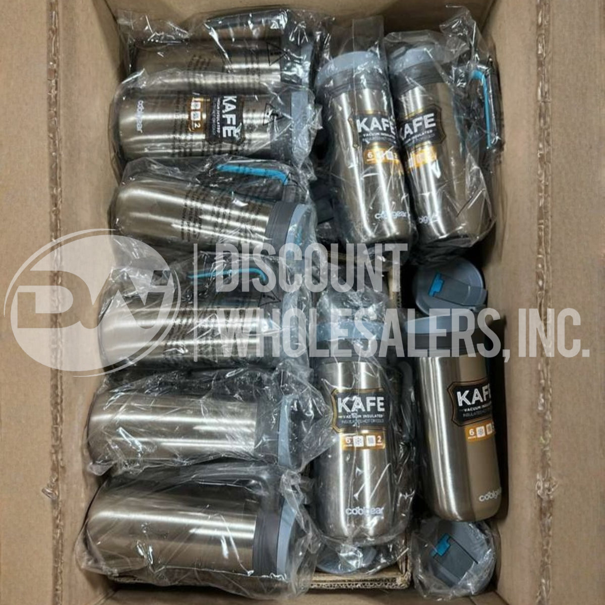 Cool Gear Kafe Vacuum Insulated Stainless Steel Travel Mug 14.5 Fl Oz (64 Pcs Lot)