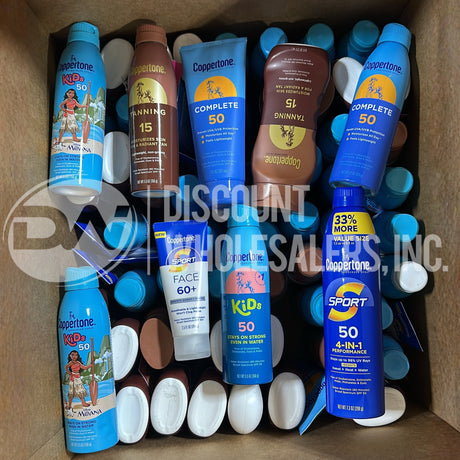 Coppertone Assorted Different Sizes (80 Pcs Lot)