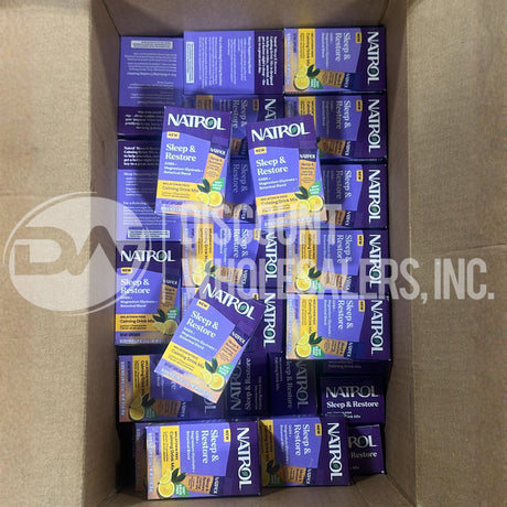 Natrol Sleep & Restore Calming Drink Mix Lemon Chamomile 10 Sticks (200 Pcs Lot)