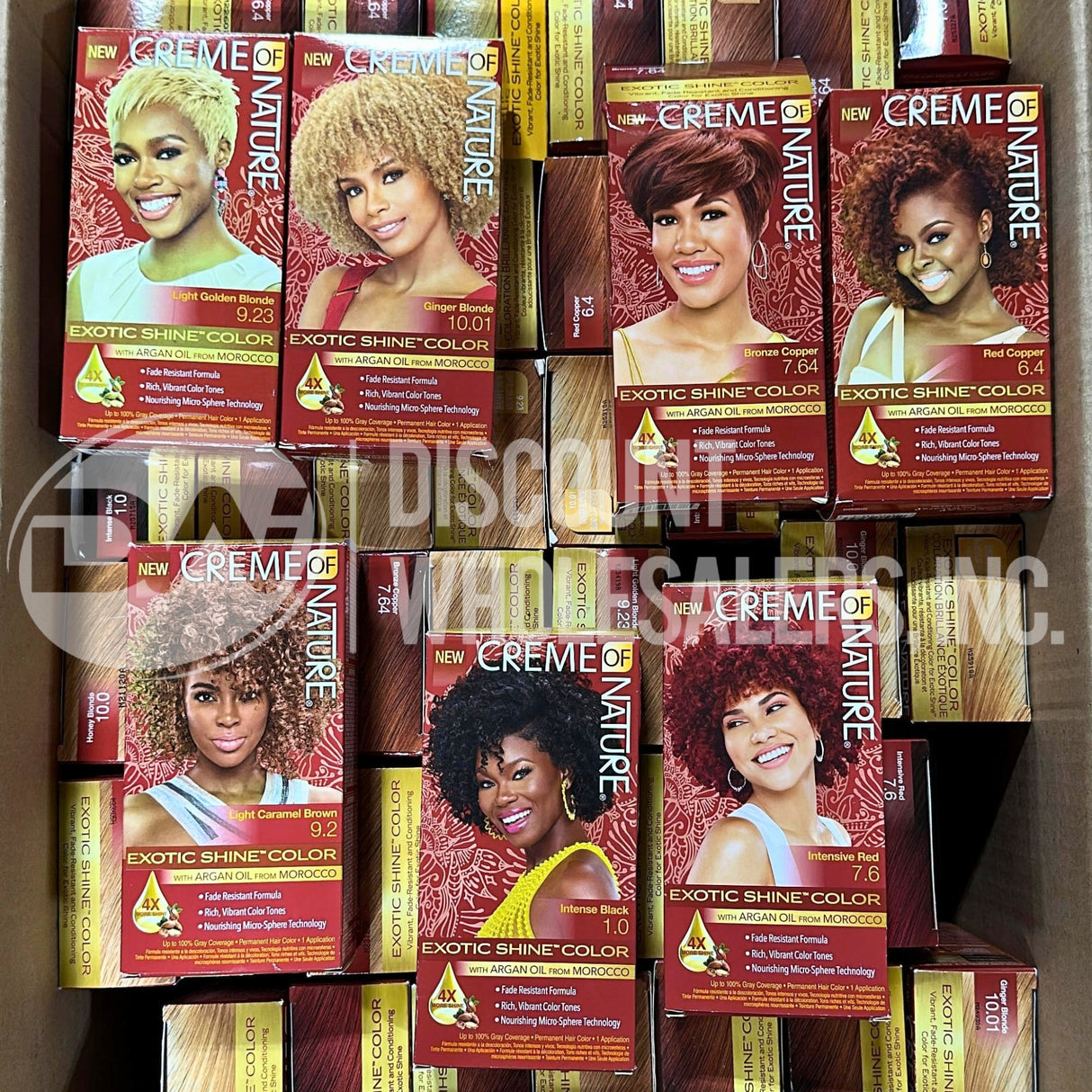 Creme Of Nature Exotic Shine Color With Argan Oil Mix (104 Pcs Lot)