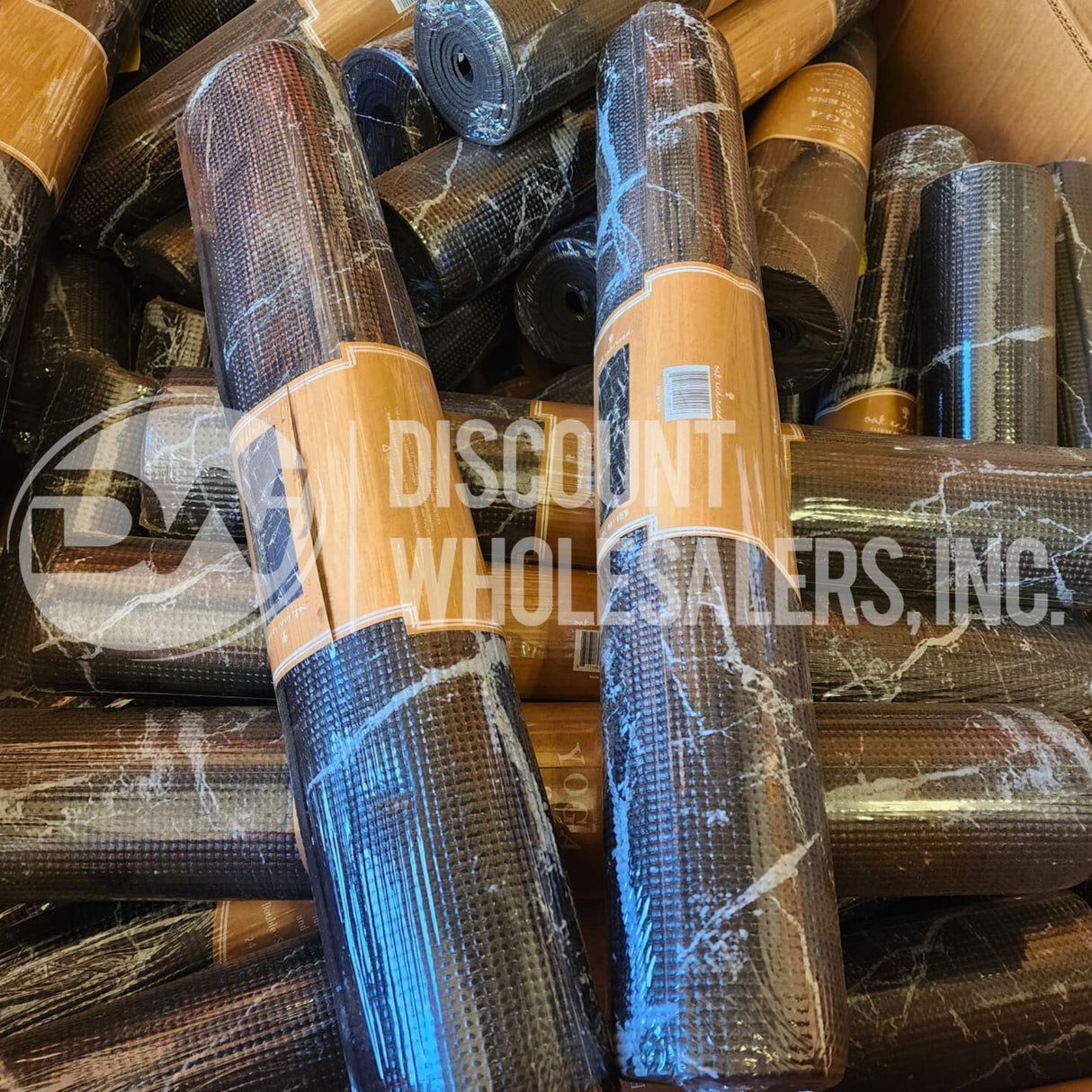 Oak and Reed Black Yoga & Fitness Exercise Mat 24 in x 68 in x 4 mm (30 Pcs Lot)