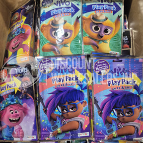 Play Pack Vivo, Trolls & More Grab & Go Assorted Mix (355 Pcs Lot)