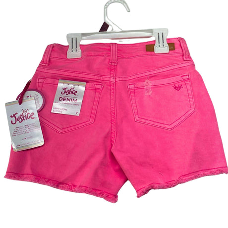 Justice Fash Dnm Short Size:7 Hotpnk 