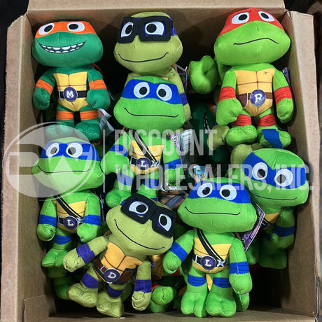 Mattel TMNT Mutant Mayhem 8-Inch Plush Toys Assorted Characters (48 Pcs Lot)