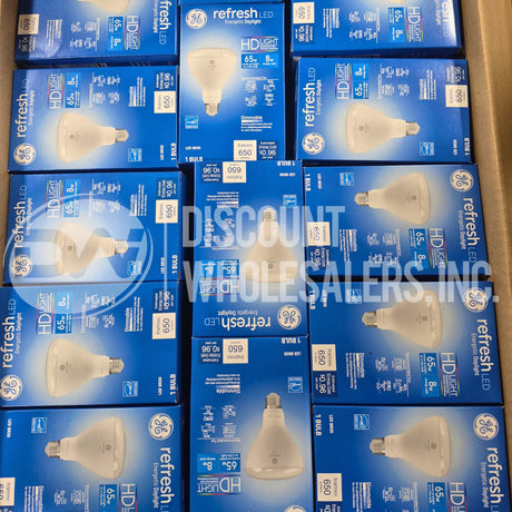 GE Refresh LED Daylight HD Light Bulb BR30 8W 65W Replacement 650 Lumen Dimmable (63 Pcs Lot)