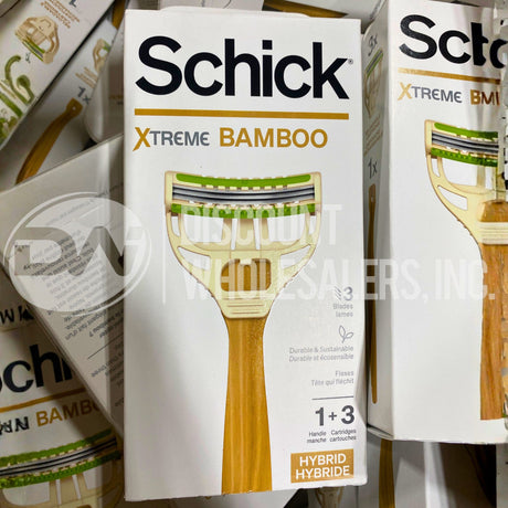 Schick Xtreme Bamboo 1 Handle and 3 Cartridges (600 Pcs Per Pallet)
