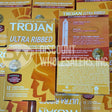 Trojan Ultra Ribbed Spermicidal Lubricated Latex Condoms (100 Pcs Lot)