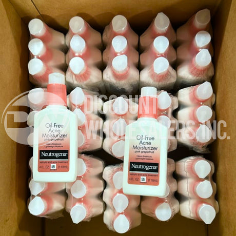 Neutrogena Oil Free Acne Moisturizer, Pink Grapefruit, 4 fl oz | .5% Salicylic (92 Pcs Lot)