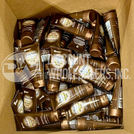Jergens Natural Glow Deep Bronze Instant Sunless Tanning Moisturizer + Bronzer 6 OZ (70 Pcs Lot)