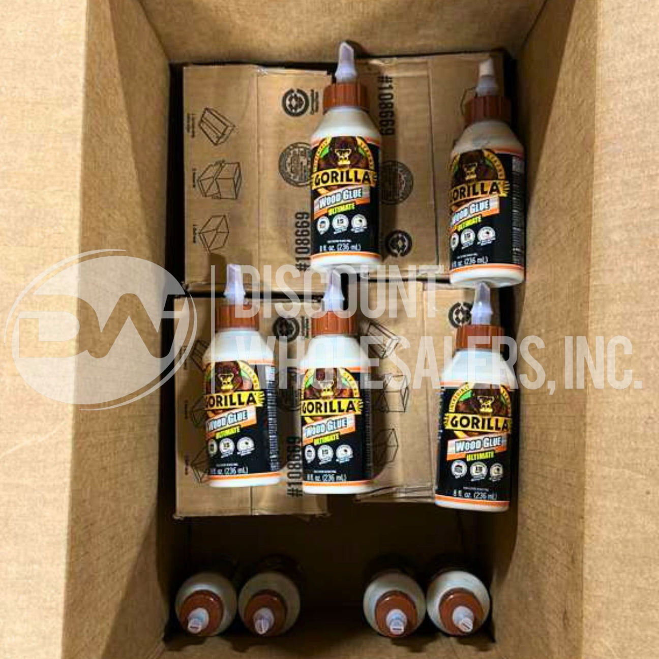 Gorilla Ultimate Waterproof Wood Glue, Natural Wood Color, 8 OZ (140 Pcs Lot)