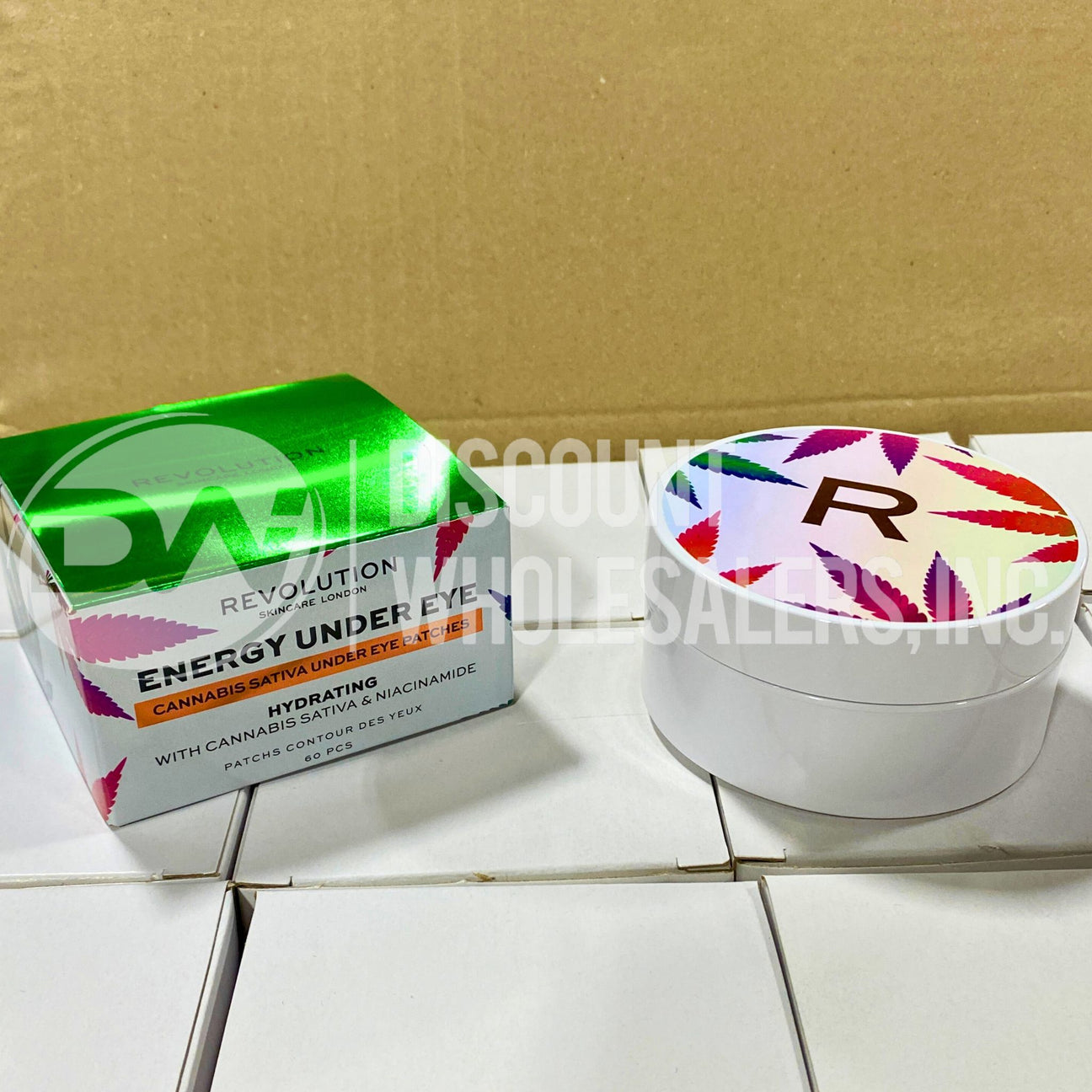 Revolution Energy Under Eye Patches Hydrating with Cannabis Sativa & Niacinamide (72 Pcs Lot)