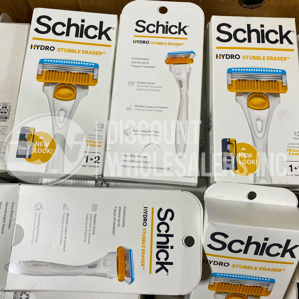 Schick Stubble Eraser Hydro Skin Confort 1 Razor , 2 Cartridges (600 Pcs Lot)