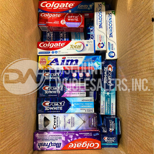 Toothpaste Assorted Different Sizes (50 Pcs Lot)