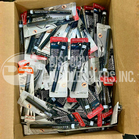Rimmel Scandaleyes Micro Eyeliner And Thick & Thin 001 Black Waterproof Mix (143 Pcs Lot)