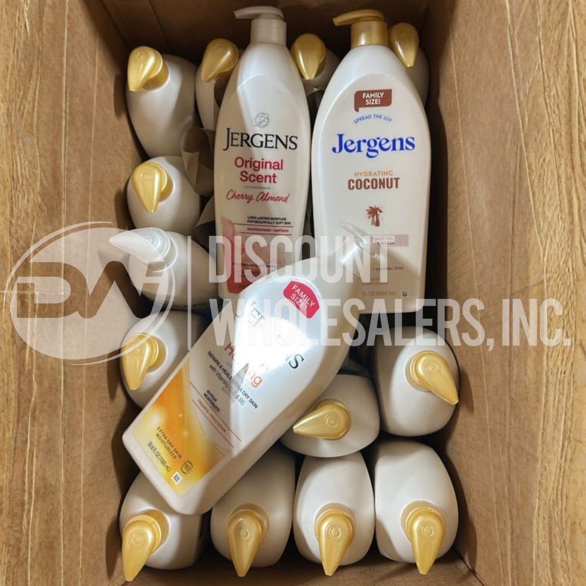 Jergens Assorted Lotions Different Sizes (60 Pcs Lot)