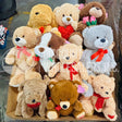 Assortment Pallet of Jumbo & Medium Teddy Bears (50 Pcs Per Pallet)