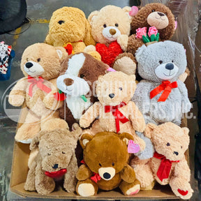 Assortment Pallet of Jumbo & Medium Teddy Bears (50 Pcs Per Pallet)