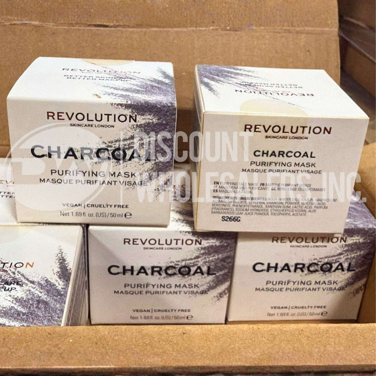 Revolution Charcoal Purifying Mask Vegan 1.69 Fl. Oz (36 Pcs Lot)