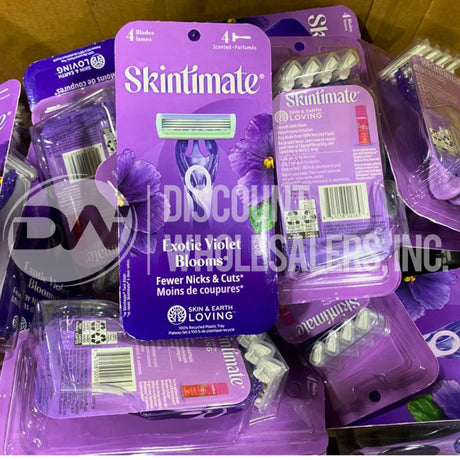 Skintimate  Violet Blooms 4 Scented Blades (200 Pcs Lot)
