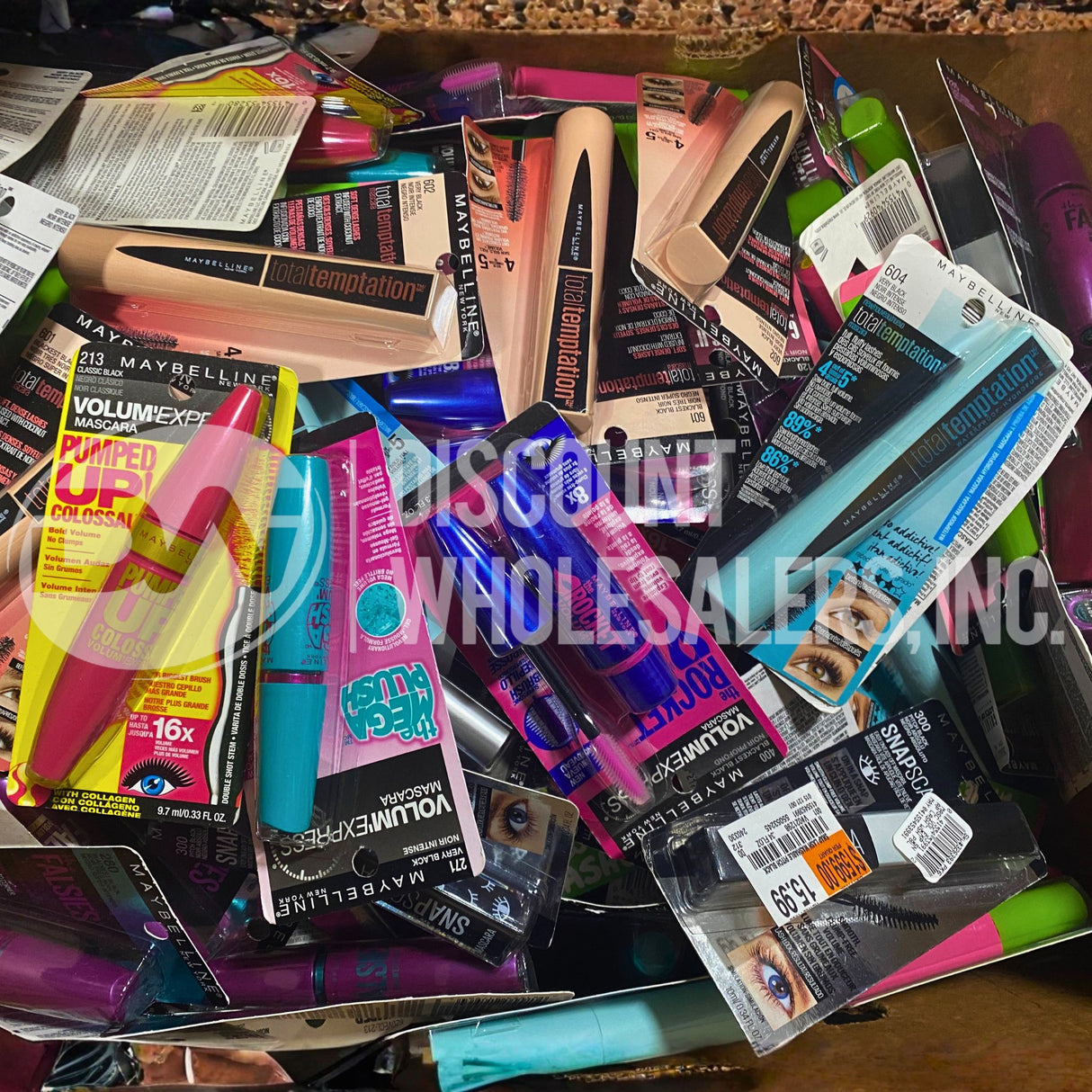 Maybelline Assorted Mascara Different Shades (150 Pcs Lot)