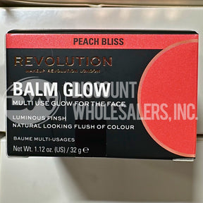 Revolution Balm Glow Multi-Use Luminous Balm, Natural Nude and Peach Bliss Mix 1.12 Oz (144 Pcs Lot)