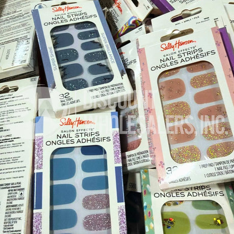 Sally Hansen Salon Effects Real Nail Polish Strips – Assorted 32 Count (100 Pcs Lot)