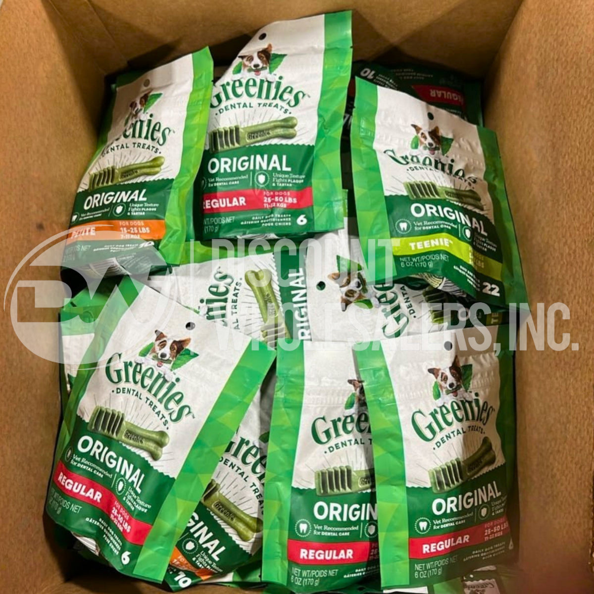 Greenies Dog Original Dental Treats Mix Different Sizes (60 Pcs Lot)