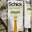 Schick Xtreme Bamboo 1 Handle and 3 Cartridges (200 Pcs Lot)