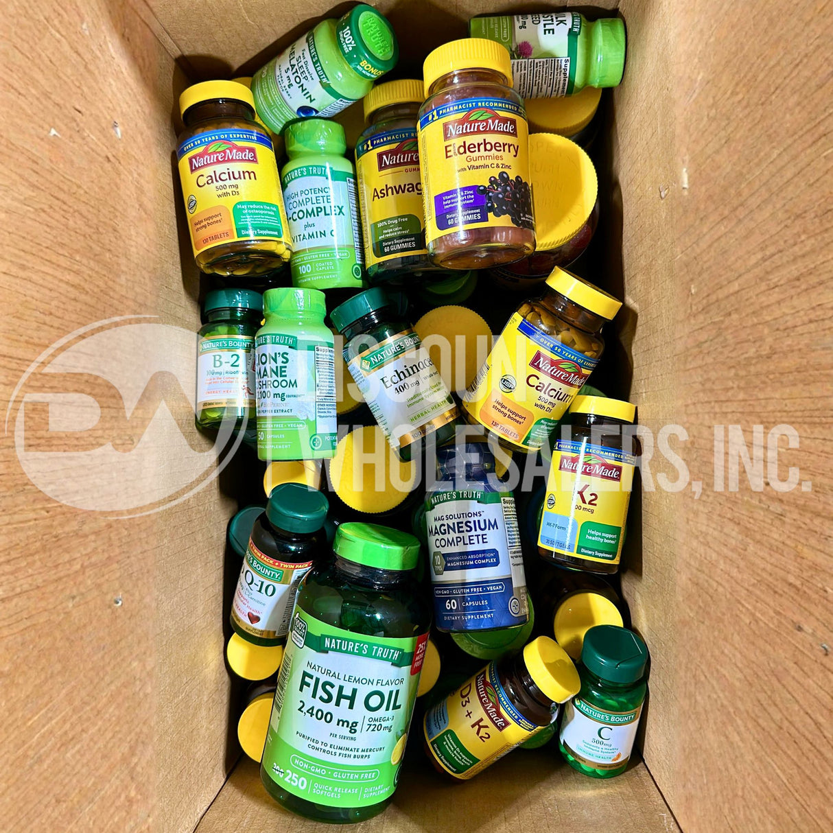 Vitamins Assorted Different Sizes Gummies Capsules And Tablets (70 Pcs Lot)