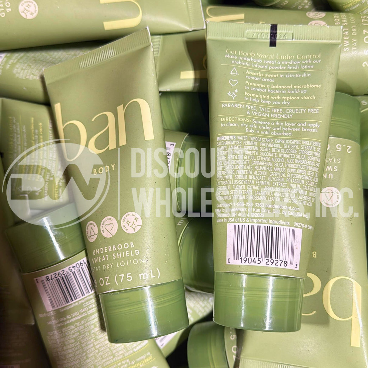Ban body Underboob Sweat Shield Stay Dry Lotion 2.5 Fl. (100 Pcs Lot)