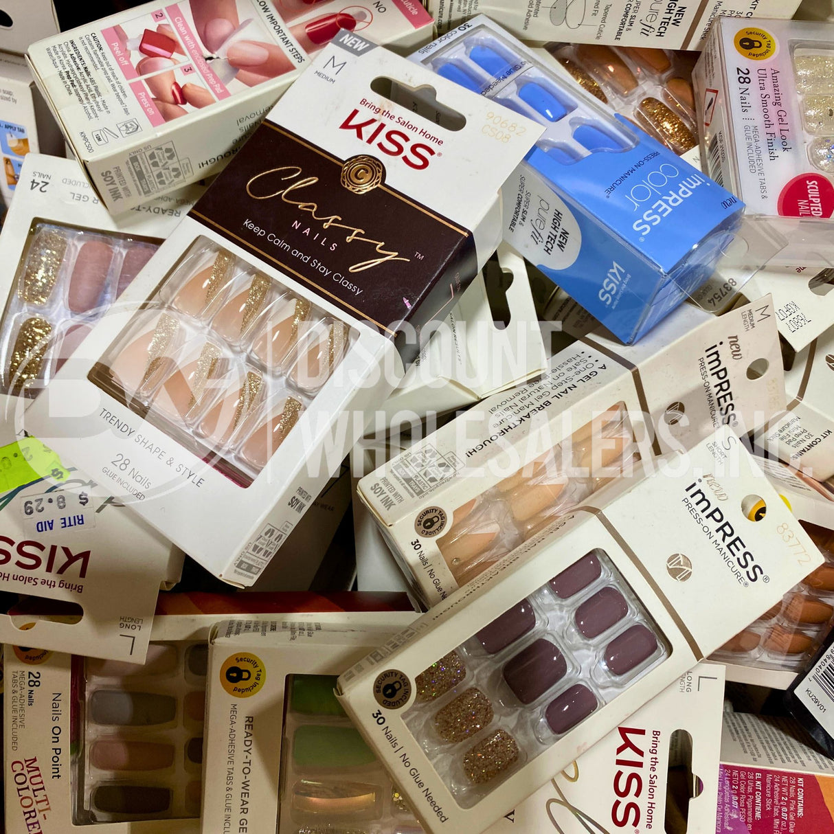 Kiss and ImPRESS Nails Assorted Shades and Styles (150 Pcs Lot)