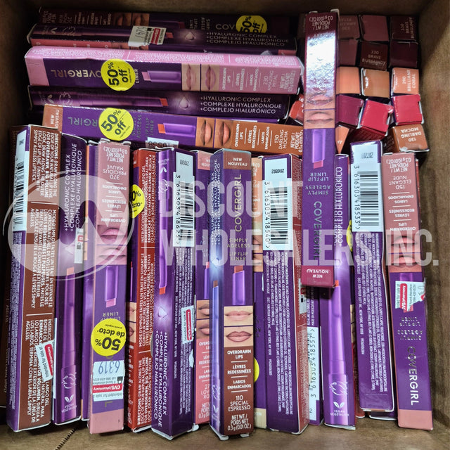CoverGirl Simply Ageless Lip Flip Liner Long Lasting Mix Different Shades (154 Pcs Lot)