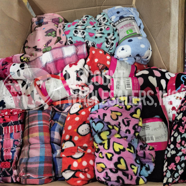 Ladies Lounge Pants Intimates Different Sizes and Colors Mix (100 Pcs Lot)