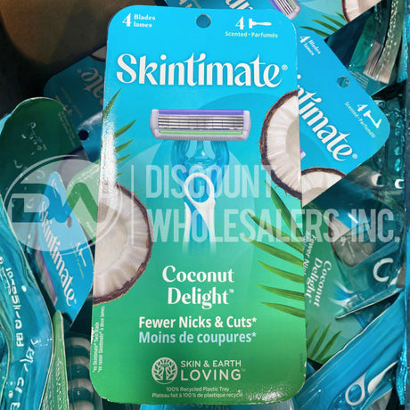 Skintimate Coconut Delight 4 Scented Razor 4 Blades (650 Pcs Per Pallet)