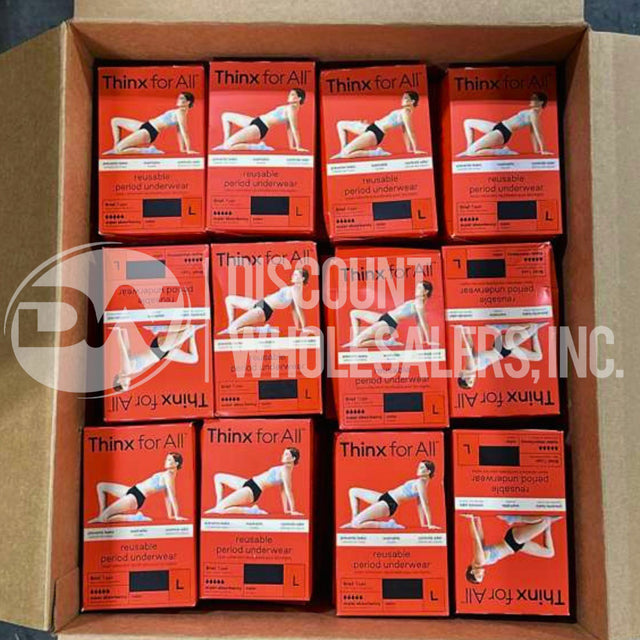 Thinx for All Period Better Underwear Brief Panties Super Absorption Large Black (276 Pcs Lot)