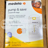 Medela Pump & Save Breastmilk Bags (120 Pcs Lot)