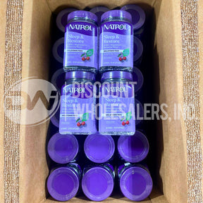 Natrol Sleep & Restore Melatonin Free Gummies Cherry 60ct (80 Pcs Lot)