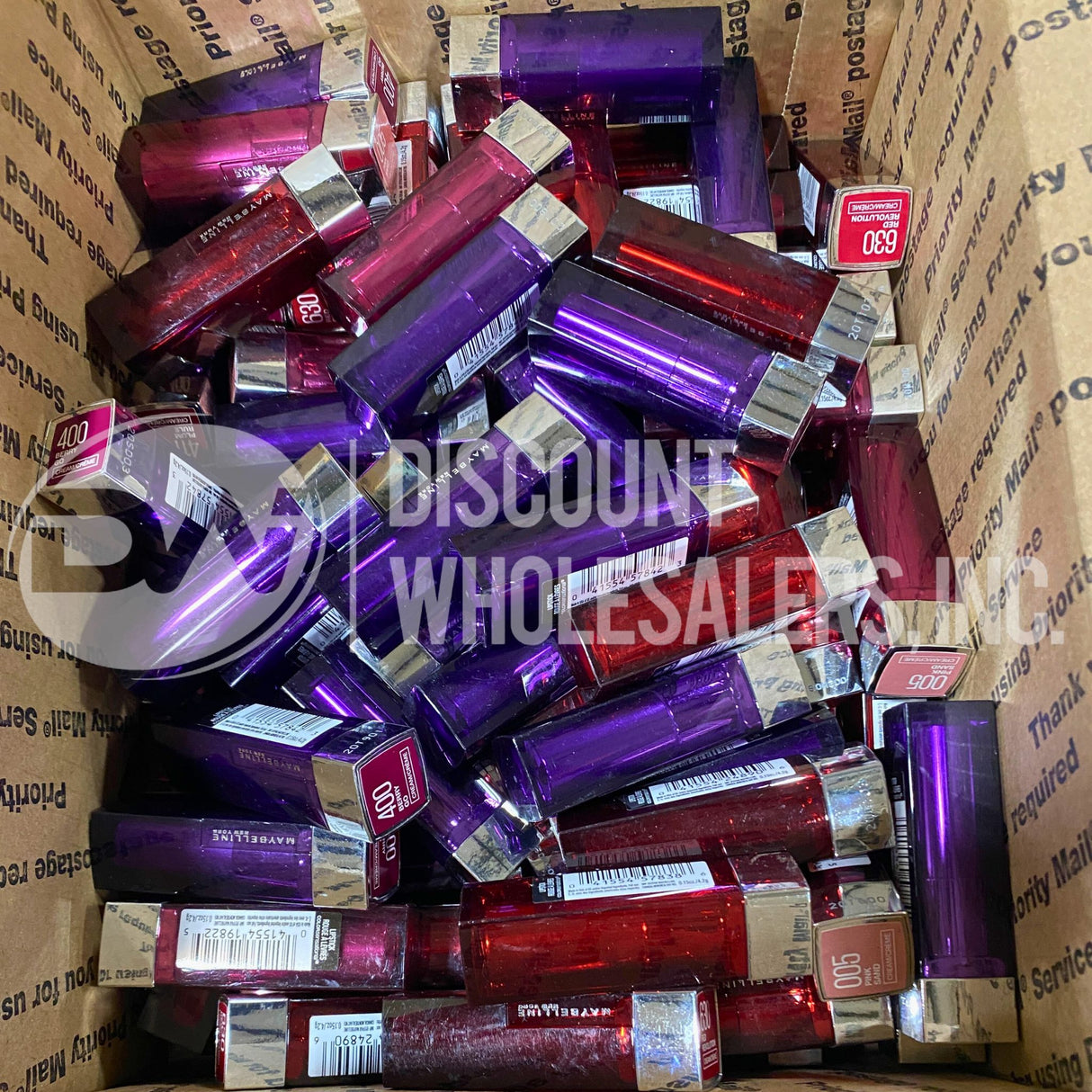 Maybelline Color Sensational Lipstick Assorted Different Shades (100 Pcs Lot)