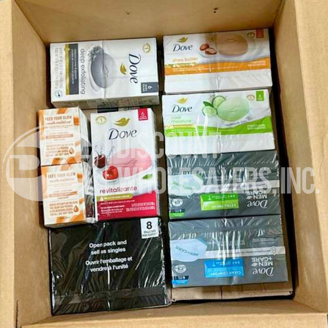 Dove Assorted Bars 6 And 8 Bars (85 Pcs Lot)