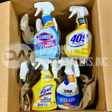Cleaning Assorted Different Sizes (Clorox, 409,Lysol, Tru Grit ) (44 Pcs Lot)