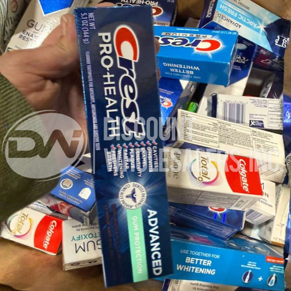 Crest and Colgate Assorted Toothpaste Different Sizes (60 Pcs Lot)