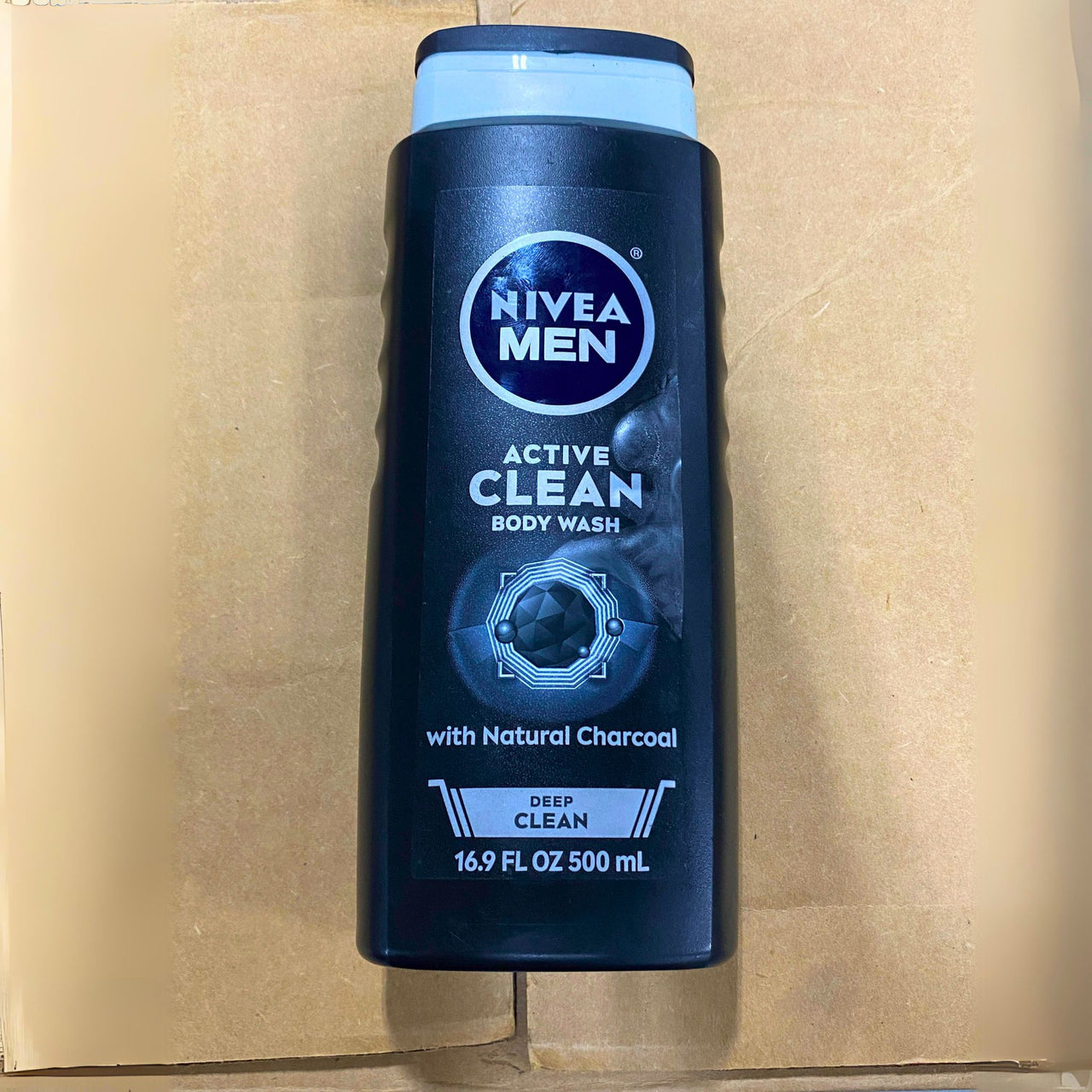 Nivea Men Active Clean Body Wash with Charcoal 16.9 fl oz (60 Pcs Lot)