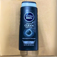 Thumbnail for Nivea Men Active Clean Body Wash with Charcoal 16.9 fl oz (60 Pcs Lot)