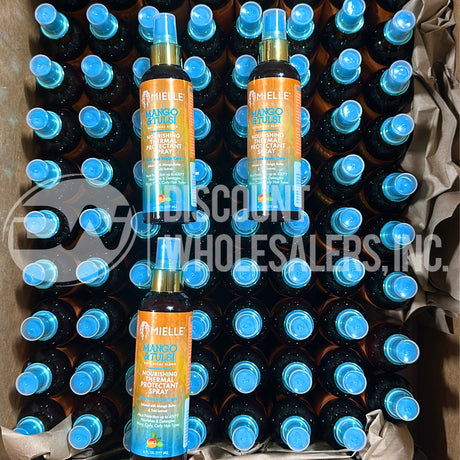 Mielle Mango & Tulsi Nourishing Thermal Protectant Spray 6oz Heat Protection 6FL (82 Pcs Lot)